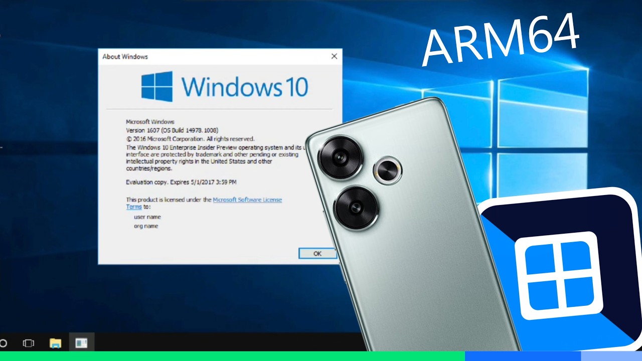 Emulate Windows 10 1607 ARM64 build 14978 on Android phones with Vectras VM