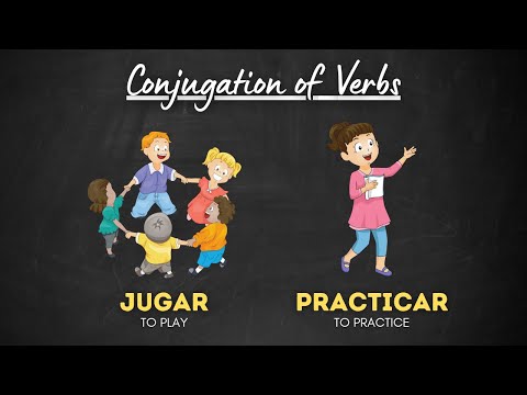 Conjugation of the Verbs - Jugar (to play) and Practicar (to practice) | Verbs in Spanish