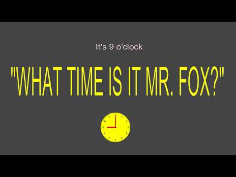 What Time is it Mr  Fox   Exercise version