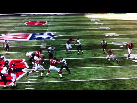 Madden 12 invisible defender makes an interception