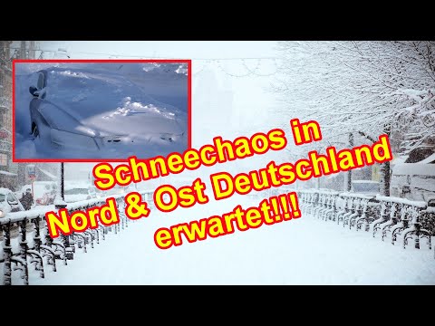 Schnee Unwetter in Norddeutschland Niedersachsen am Wochenende erwartet - Große Schneemassen kommen