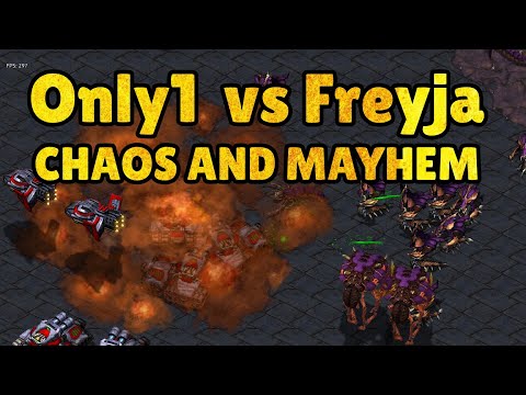 Only1(T) vs Freyja(Z) - A Terran vs Zerg of chaotic happenings!
