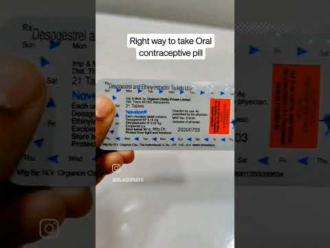 Correct method to take a contraceptive pill/Dr. Aishwarya #contraception