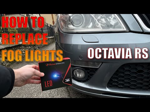 OCTAVIA 2 RS - HOW TO CHANGE FOG LIGHTS BULBS