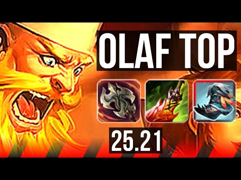 OLAF vs AMBESSA (TOP) | 8 solo kills, 45k DMG, Dominating | EUNE Master | 25.21