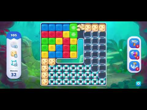 FISHDOM BLAST LEVEL 105 ~ No boosters