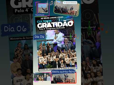Culto de Gratidão em Ad.Belem Sarandi.Pr