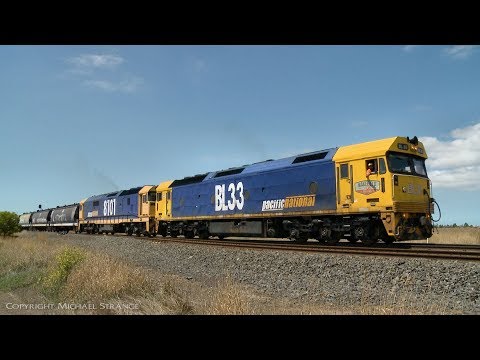 7731V Pacific National Grain Train - PoathTV Australian Railways