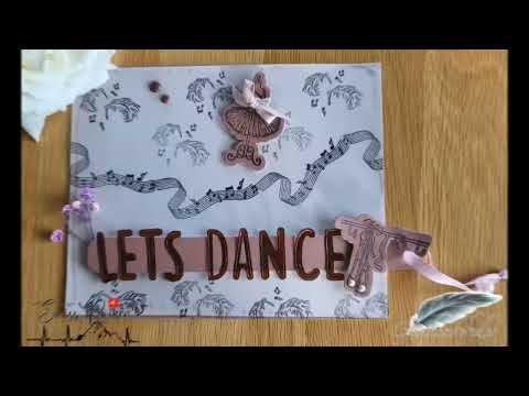 Bewegliche Tanzkarte mit Tütü und Ballerinaschuhen | Anleitung unter 846. DIY-Kreativ-Idee