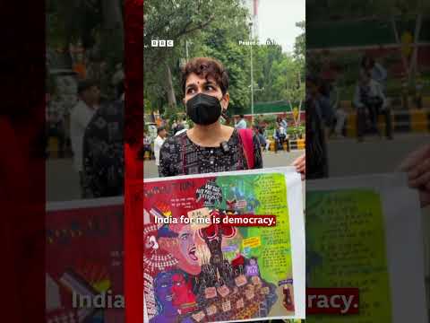 'Cockroach' Protester detained in Delhi moments after BBC interview. #Delhi #India #BBCNews