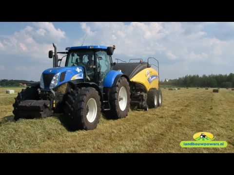 Vierkante balen persen en wikkelen met loonbedrijf Lolkema