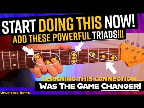 Learn Powerful TRIADS Like THIS To Play Amazing Sounding Melodic Guitar Solos!