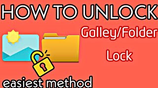 How To Unlock Gallery Lock/Pattern Without Password In Android Phones
