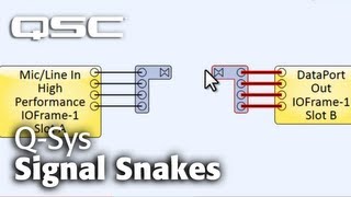 Q-SYS: Software Wiring Part B (Signal Snakes &amp; Practical Applications)