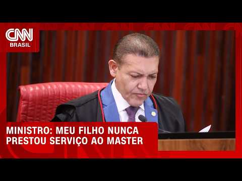 Meu filho nunca prestou serviço ao Master, diz Nunes Marques em sessão | BASTIDORES CNN