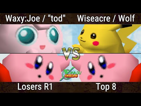 Xanadu Origins Top 8 - Waxy Joe & "tod" Vs. Wiseacre & Wolf - Smash Bros - SSB64