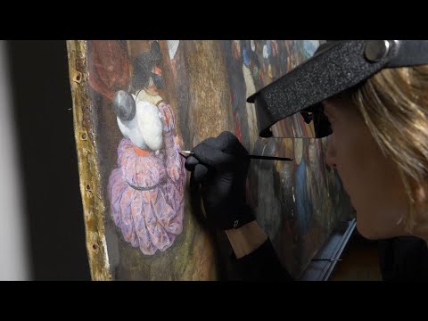 Restaurierung - Die Predigt Johannes des Täufers (nach Pieter Brueghel d. Ä.)