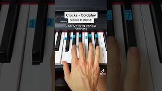 Clocks - Coldplay easy piano tutorial!
