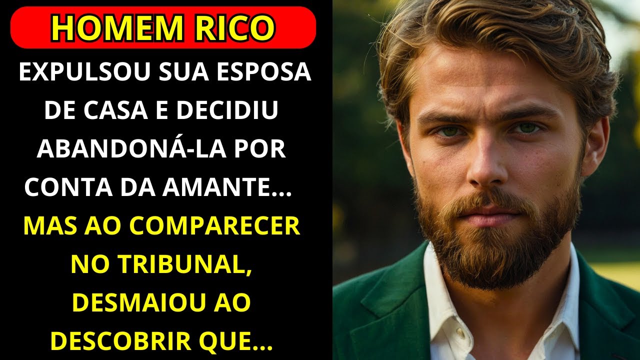 O HOMEM RICO EXPULSOU SUA ESPOSA DE CASA E DECIDIU ABANDONÁ-LA SOB A PRESSÃO DE SUA AMANTE...