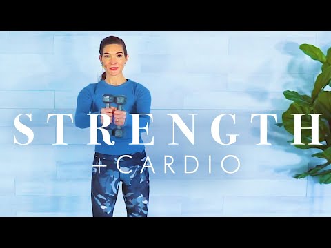 Cardio and Weight Training Workout // Low Impact Intervals for Beginners & Seniors