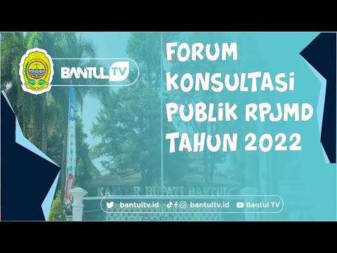 Forum Konsultasi Publik RPJMD Tahun 2022