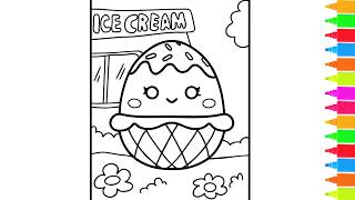 Coloring Squishmallows Bernise The Ice Cream, Bebe Blue Bird | Squishmallows Coloring Pages