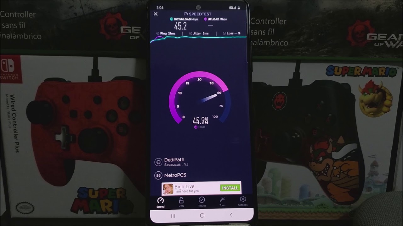 Metro by T-Mobile Samsung Galaxy A51 5G SpeedTest