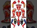 Avengers Superheroes Action Figures Spiderman Vs Batman Vs Hulkbuster Avengers Shorts