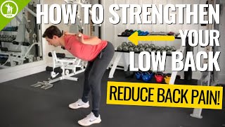 Strengthen Your Low Back → Reduce Your Back Pain!