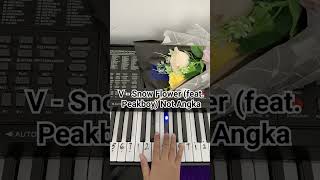 Download lagu V - Snow Flower (feat. Peakboy) Easy Piano #notpianika #notangka #easypiano #bts #taehyung mp3