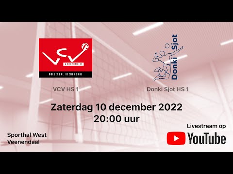 VCV HS 1 vs. Donki Sjot HS 1, Volleybal Topdivisie Heren
