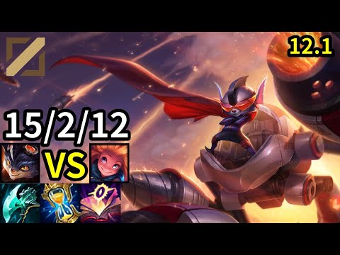 Rumble Mid vs Zoe - KR Grandmaster | Patch 12.1