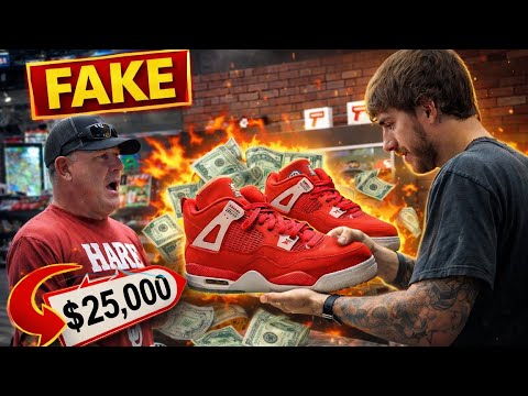 CAUGHT TRYING TO SELL FAKE $25,000 SNEAKERS!!!