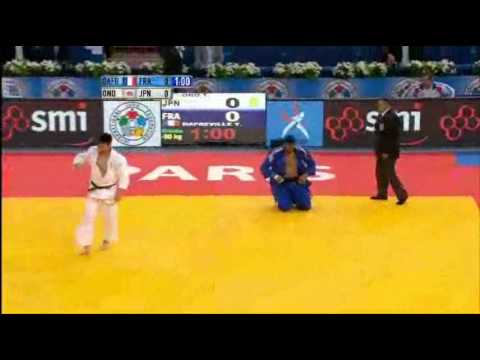 JUDO 2011 World Championships: Matthieu Dafreville (FRA) - Takashi Ono 小野 卓志 (JPN)