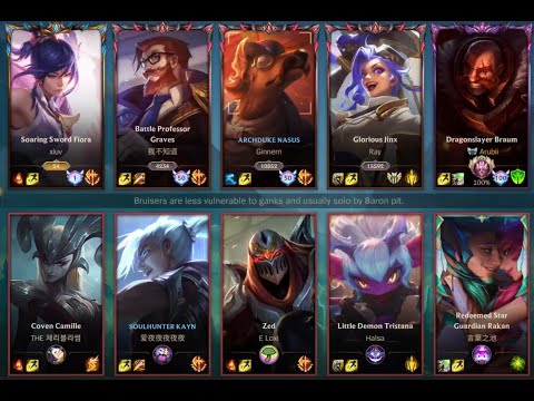 Top 1 Fiora, Top 50 Graves and Nasus, Top 100 Braum - WildRift SEA Ranked Gameplay