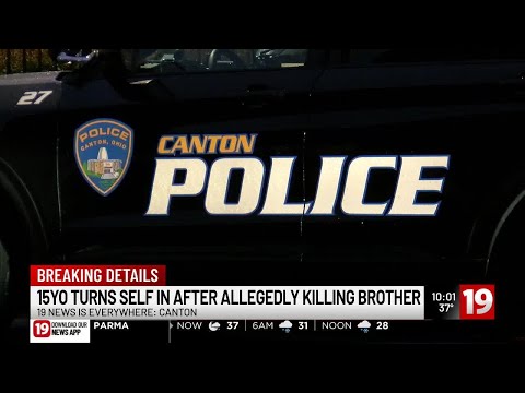15-year-old turns himself in after he allegedly shot, killed his 12-year-old brother: Canton Poli...