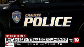 15-year-old turns himself in after he allegedly shot, killed his 12-year-old brother: Canton Poli...