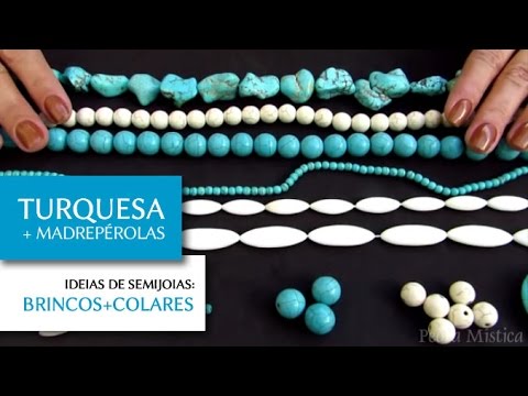 Pedra Mística - Acessórios para Montagem de Semijoias - Turquesas e Madrepérolas