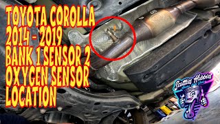 Toyota Corolla Bank 1 Sensor 2 Oxygen Sensor Location & Common OBD2 Codes, 2014-2019