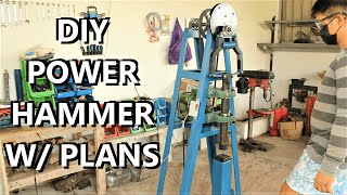 Building a DIY Power Hammer Machine WITH PLANS