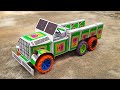 How To Make Matchbox Military Truck At Home DIY Matchbox Vintage Military Truck DC Motor Ideas