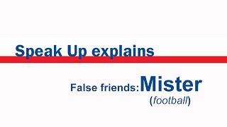 Speak Up explains: Mister