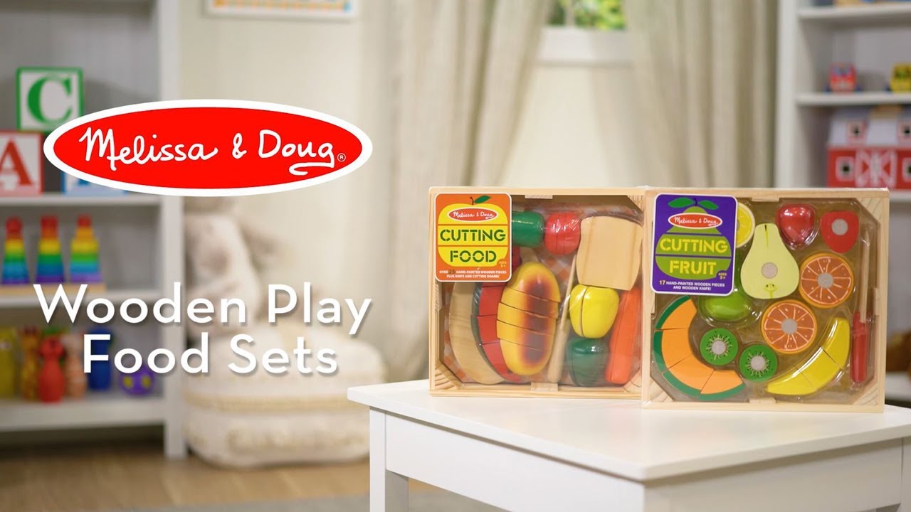 Melissa & Doug Wooden Play Food Sets