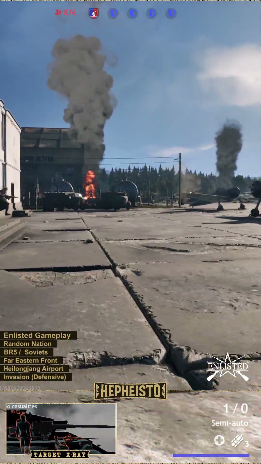 Anti Tank Gunner eliminates Tank Chi-Ri II with Panzerfaust 100