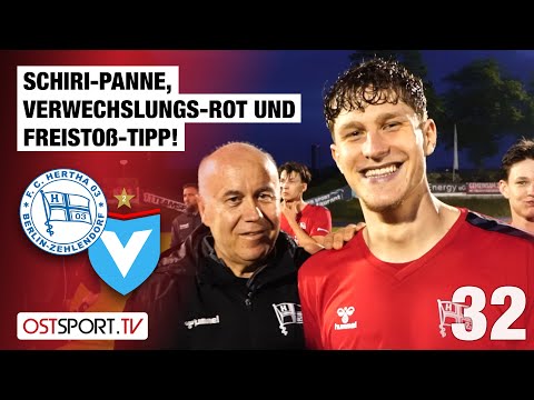 Schiri-Panne, Verwechslungs-ROT und Freistoß-Tipp: Hertha 03 - Viktoria | Regionalliga Nordost
