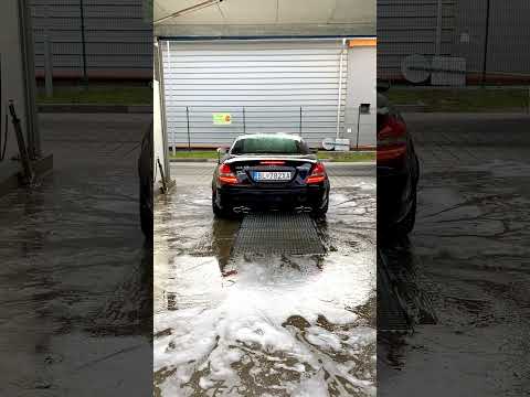 Warm start of the SLK55 AMG with 2nd cat and resonator delete:)