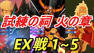 【モンハンライダーズ】激ムズ!! 試練の祠 火の章EX戦 第1戦～第5戦【MHR】
