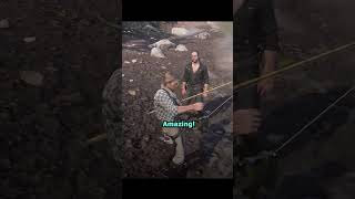 Kieran's reaction if Arthur throws the Legendary Fish back into the lake