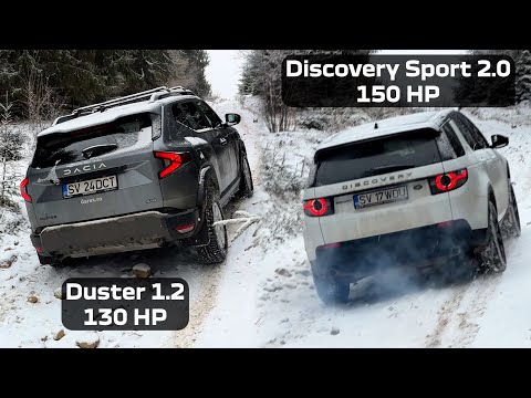 Dacia Duster 2025 Snow Off Road vs Land Rover Discovery Sport