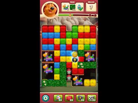 Toon Blast Level 7025 - NO BOOSTERS 🐻🐺🐱 | SKILLGAMING ✔️